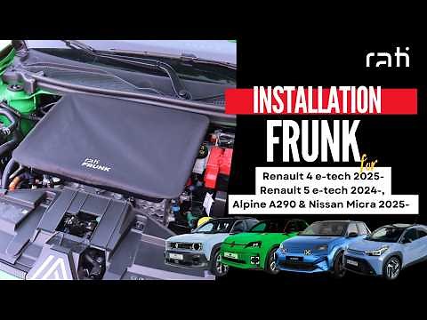 Rati Frunk for RENAULT 4, RENAULT 5 e-tech, Nissan Micra & ALPINE 290 installation