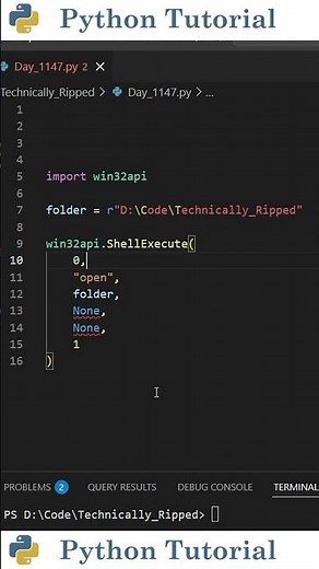 Open File Explorer to a Folder With Python | Python Tutorial