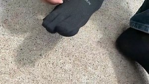 Watch Socks with toe on Amazon Live