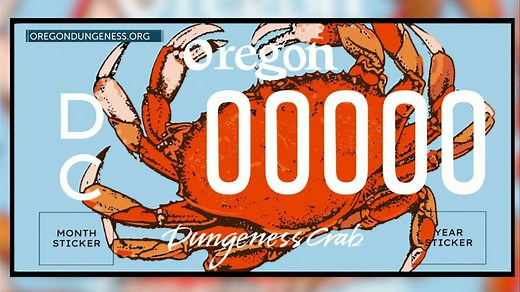 New crab-themed license plate available to Oregon drivers