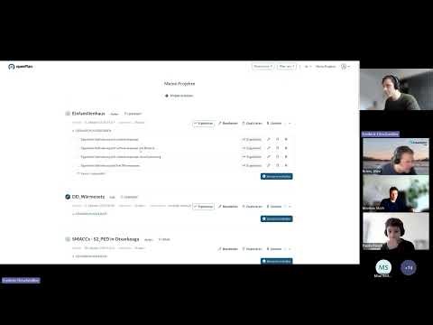 Einführung in die Bedienung des OpenPlan Tools