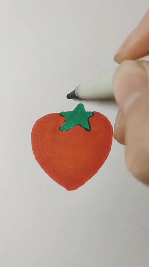 1.6K views | Drawing strawberry  #Drawingeasy #artist #strawberry #sketch #artsimple #artwork #easy #artpainiting #beautifull #coloring #drawingtutorial | English Questions and Answers | Facebook