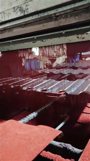 Light steel roof tile powder coating process #shorts