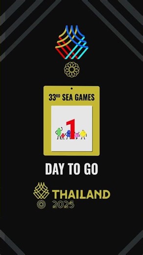 1 Days to go before the 33rd Southeast Asian Games in Thailand
