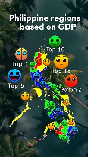source:Wikipedia and the Philippine Statistics Authority. pls follow lol #TikTokAwardsPH2022 #mapper #filipino #philippines #foryoupage #foryou #foru #fyp #gdp #Philippines #maps #map