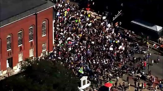 CLIMATE CHANGE PROTEST: A massive turnout of young people for the Global Climate Strike in Boston. Protests are happening across the world right now https://cbsloc.al/2lZyXcY | WBZ / CBS News Boston