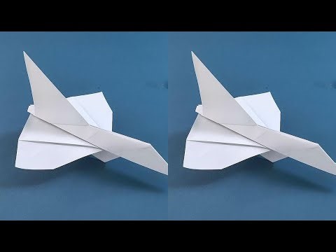 Parachute-wing single vertical tail! FJ-11A Parachute Lizard simulation paper airplane