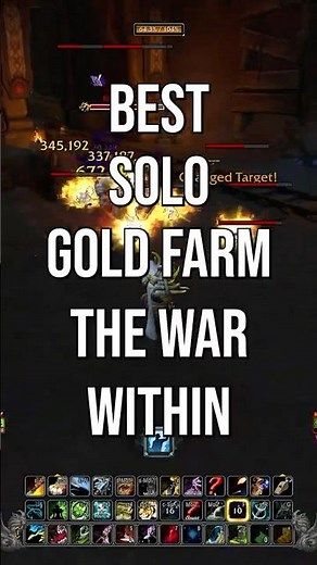 Best SOLO Gold Farm in World of Warcraft The War Within