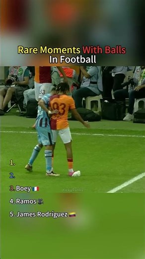 Rare Moments With Balls In Football
