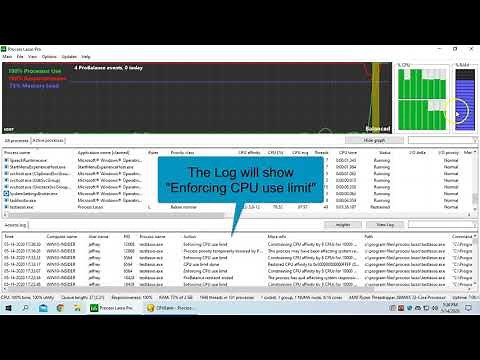 Demo of Process Lasso's CPU Limiter - https://bitsum.com