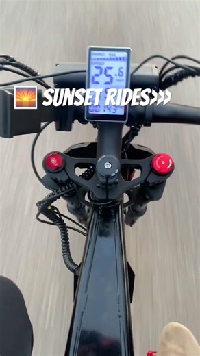 Sunset rides over any other #bikelife #ebike #surron