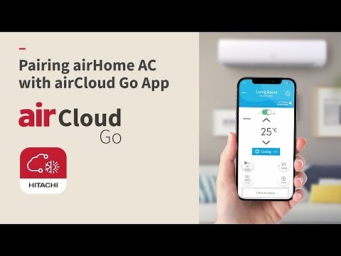 Learn how to connect airHome Hitachi AC (wifi embedded) with airCloud Go mobile app