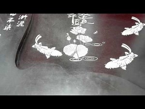 granite engraving by fiber laser