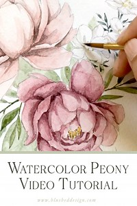 Watercolor Peony Tutorial | My Favorite Blending Technique — Katrina Crouch Art