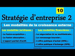 Les modalités de la croissance externe - || EP 10