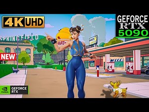 Fortnite Chun-Li Skin Gameplay | RTX 5090 4K MAX Graphics + Ray Tracing ON #fortnite