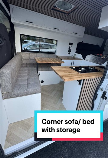 DIY Corner Sofa Bed with Storage for Van Conversions