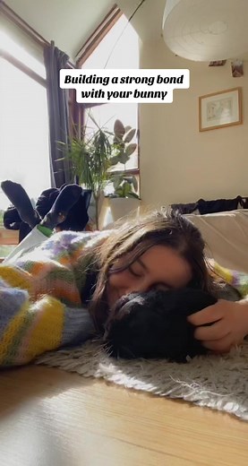 Remeber making sure your bunny has enough space & attention is super important. #rabbitcare #bunnycaretips #rabbitrescue #rabbitcare101 #bunnybonding