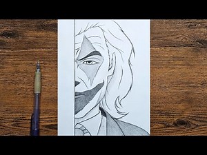 Easy Sketch : How to draw Joker step by step | easy drawing tutorial