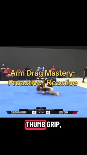 Coach Jesh on Instagram: "Arm drag rule: one concept, two entries. Create the grip (proactive) or Use their grip (reactive). Same arm drag. Same mechanics. Different triggers. #BJJ #ArmDrag #NoGi #ADCC #Grappling @clubedelutas_rousehill"