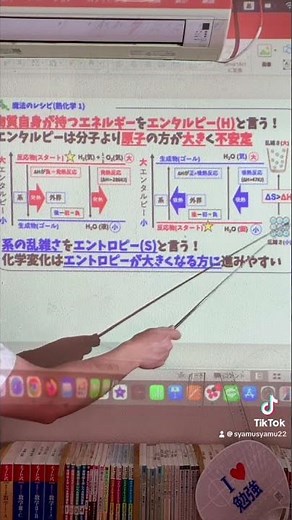 高校化学 エンタルピーとエントロピー#化学 #熱化学 #エンタルピー #エントロピー #わかりやすく解説 #sorts