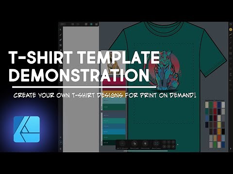 T Shirt Design Template for Affinity Designer on iPad