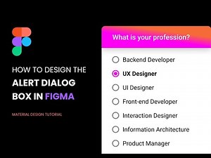 How to design the Dialog Box in Figma #MaterialDesign