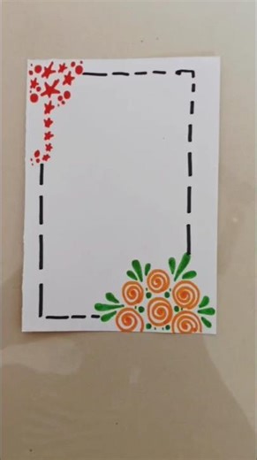 Easy Boarder Design For School/College Project Work|#viral#youtubeshorts #youtube #viralshorts