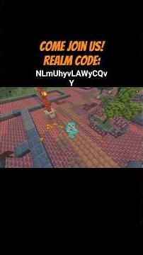 BEDROCK REALM CODE: NLmUhyvLAWyCQvY #minecraft #server #ideas