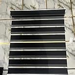 Custom Zebra Blinds for Windows Corded Zebra Shades Dual Layer Light Filtering Privacy for Day and Night, Light Control and Protecting Privacy, Black