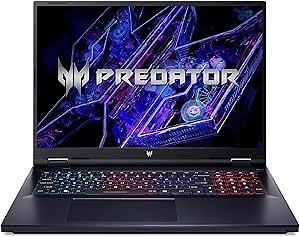 acer Predator Helios Neo 18 Gaming Laptop | Intel Core i7-14650HX | NVIDIA GeForce RTX 4060 | 18" WUXGA 1920 x 1200 165Hz G-SYNC Display | 16GB DDR5 | 1TB Gen 4 SSD | Killer Wi-Fi 6E | PHN18-71-71NG