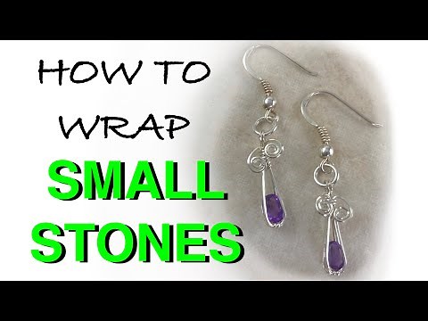 Wire Wrapping Tutorial-How To Wire Wrap Small Stones Into Simple Earrings