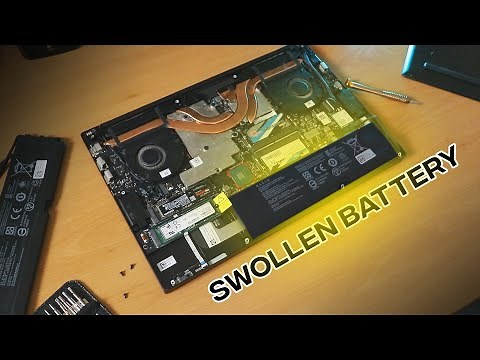 Replacing my Razer laptop's SWOLLEN BATTERY
