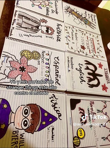 Portadas Creativas de Stranger Things para Cuadernos