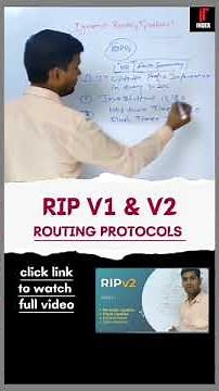 RIP v1 and V2 distance vector routing protocol #ripv2 #riproutingprotocol