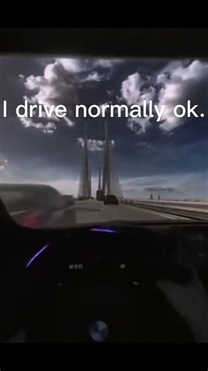 He doesn’t drive normal…￼