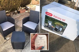 Mum’s tip to score cut-price furniture in Tesco as she nabs £95 set for £23