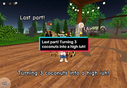 Unlocking High iuh with 3 Coconuts in Roblox
