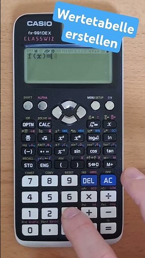 Casio fx-991DEX: Creating a Value Table - Short Video - Quick Walkthrough #maths #school #mathema...