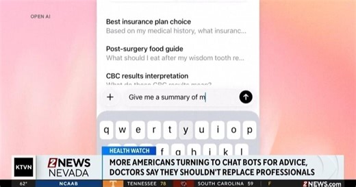 People using AI chatbots for health advice