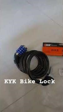 How to set combination for bike lock. - KYK KCL-120