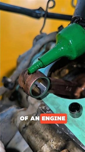 Lubrication Process on the Piston Rod End Before Installation #mechanic #pistons