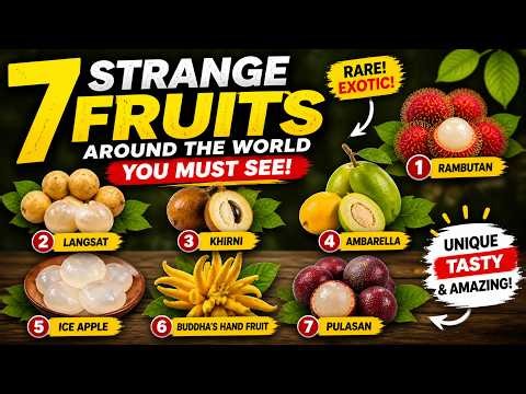 7 Strange Fruits Around the World You Must See | Rambutan | Langsat | Khirni | Ambarella | Ice Apple