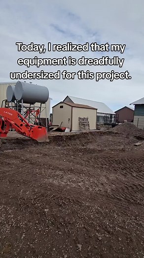 digging out the hole for my root cellar. #digging #hole #excavator #rootcellar