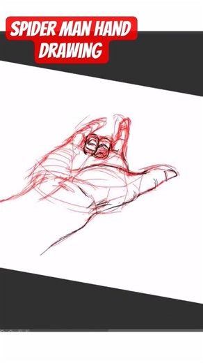 this spider-man hand pose is perfect for learning drawing and anatomy #drawing #spiderman