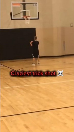 craziest trick shot ☠️ #viral #basketball #trickshots