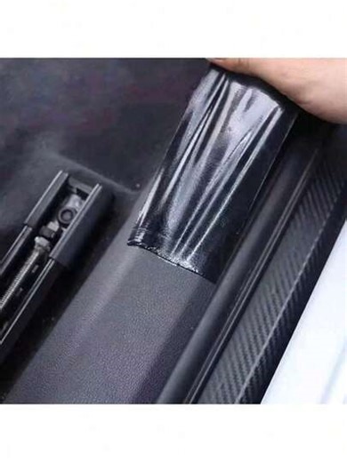 [Scratch-Proof] Carbon Fiber Vehicle Shielding Film PVC Edge Protection Tape Carbon Fiber, PVC Reflective, Scratch-Proof, Waterproof Car Entry Steps, Side Mirrors, Door Edge Protection | SHEIN