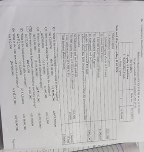 26. Competency based QuestionBalance Sheet (I xtract) Ot XY ∠... | Filo