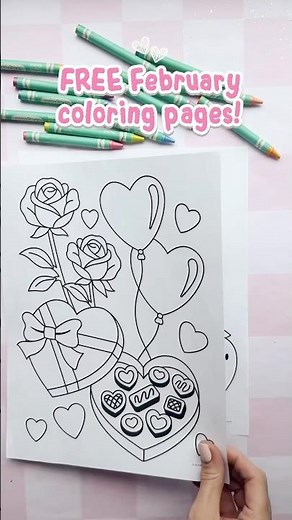 How about some FREE February themed coloring pages from Playground Press? We got you!