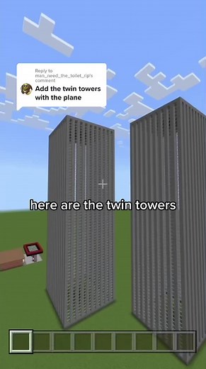 Minecraft Twin Towers Blueprints Exploration
